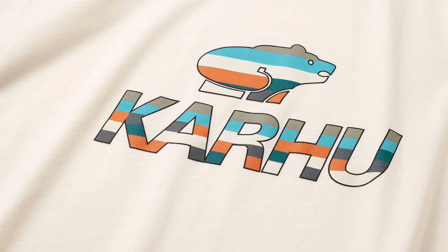 Karhu team college tshirt grey multi colour logo